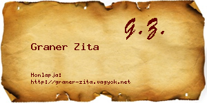 Graner Zita névjegykártya